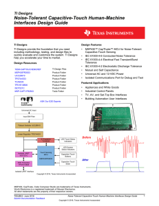 Noise Tolerant Capacitive Touch Human