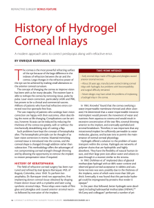 History of Hydrogel Corneal Inlays