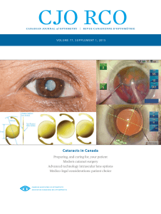 Cataracts in Canada - The Canadian Association of Optometrists
