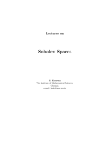 Sobolev Spaces - IISER