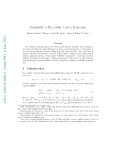 Regularity of Stochastic Kinetic Equations