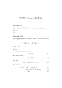 CSE 5311 Homework 1 Solution