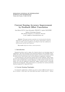 Current Sensing Accuracy Improvement by Feedback Offset