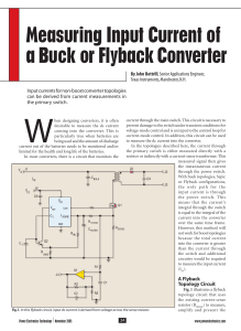 Measuring Input Current of a Buck or