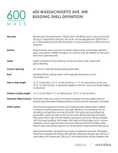 Building Spec Sheet - 600 Massachusetts Avenue