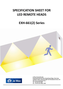 SPECIFICATIO LED REMO EXH-661( ON SHEET FOR OTE HEADS