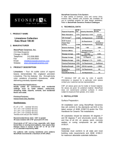 Limestone Tech Data Sheet