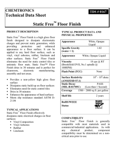 Technical Data Sheet Static Free Floor Finish