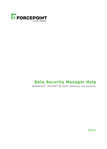Data Security Manager Help v8.0