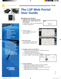 The L2P Web Portal User Guide