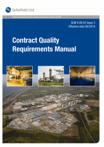 Contract Quality requirements