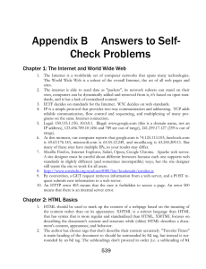 Appendix B Answers to Self- Check Problems