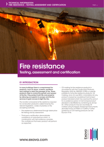 Fire resistance