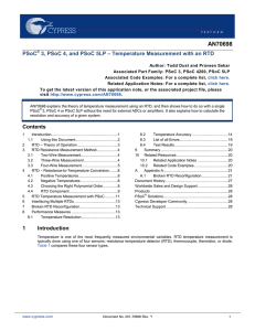 Temperature Measurement with an RTD