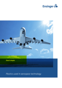 Plastics used in aerospace technology
