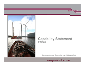 Geotechnics Ltd Offshore Capability