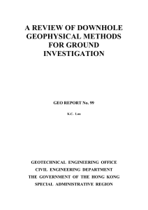 a review of downhole geophysical methods for ground investigation