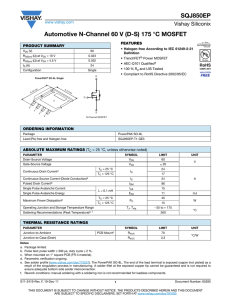 SQJ850EP Automotive N-Channel 60 V (D-S) 175 °C