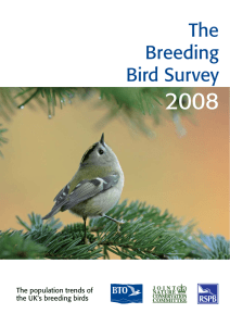 The Breeding Bird Survey - British Trust for Ornithology