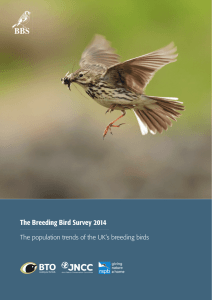 BBS 2014 - British Trust for Ornithology