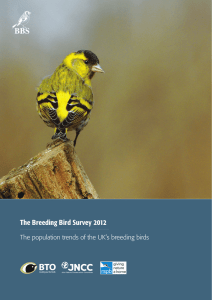 The Breeding Bird Survey 2012