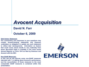 Emerson PowerPoint Template - Investor Relations Solutions
