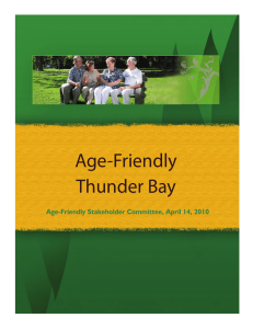 Age-Friendly Thunder Bay - Centre for Education and Research on