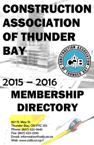 catb gala february 2016 - Construction Association of Thunder Bay