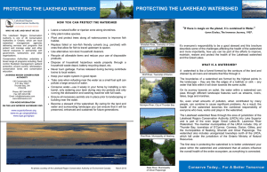 protecting the lakehead watershed