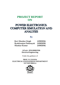 power electronics: computer simulation and analysis