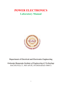 power electronics - Department of EEE