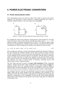 Power Electronic Converters