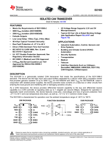 Isolated CAN Transceiver