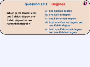 Question 16.1 Degrees