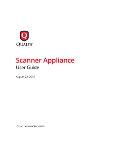 Qualys(R) Scanner Appliance User Guide
