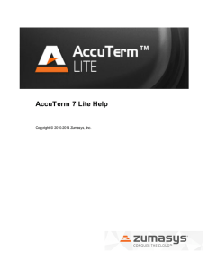 AccuTerm 7 Lite Help