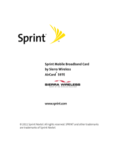 Sprint Mobile Broadband Card