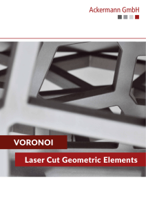 VORONOI Laser Cut Geometric Elements