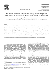 The unified strain and temperature scaling law for the pinning force