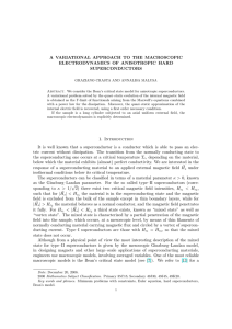 A VARIATIONAL APPROACH TO THE MACROSCOPIC