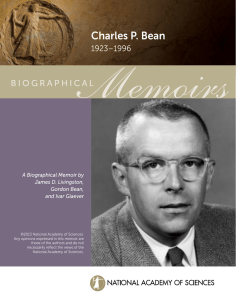 Charles P. Bean - National Academy of Sciences