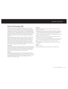 Electrical Technology - Benjamin Franklin Institute Of Technology