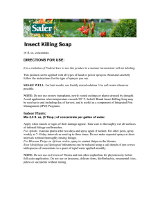 Safer® Brand Insect Killing Soap Instructions