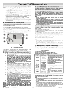 The JA-82Y GSM communicator