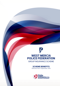 Scheme Benefits 2016 - West Mercia Police Federation
