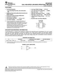 MC33078-EP - Texas Instruments