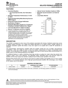 UC2901-EP ISOLATED FEEDBACK GENERATOR