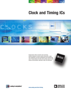 Clock and Timing ICs Oveview