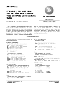 AND8002/D ECLinPS™, ECLinPS Lite™ and ECLinPS Plus