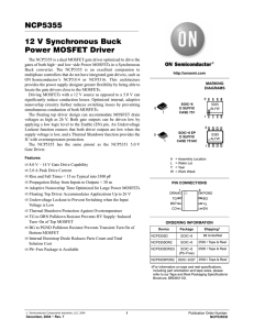 NCP5355 12 V Synchronous Buck Power MOSFET Driver